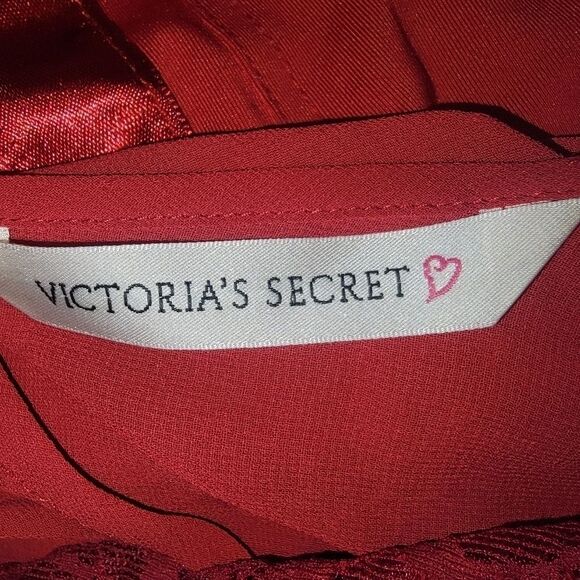 Victoria's Secret red lace high cut lingerie bodysuit size Large - Picture 5 of 6